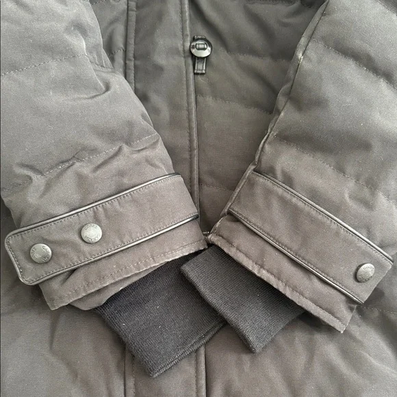 Canada Goose Lorette Parka Black Woman’s Size Small Hood Pockets - Picture 5 of 14